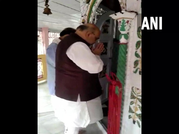 Amit Shah offers prayers at Kamakhya Temple (Photo/ANI)