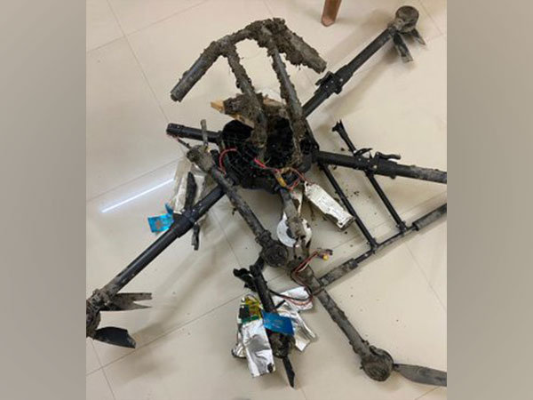 BSF troops shot down a drone coming from Pakistan. (Pic credit: BSF Punjab Frontier Twitter)
