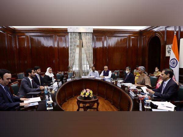 UAE Minister of Economy calls on Nirmala Sitharaman in New Delhi