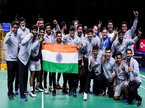 Indian men's badminton team (Photo: Sachin Tendulkar/ Twitter)