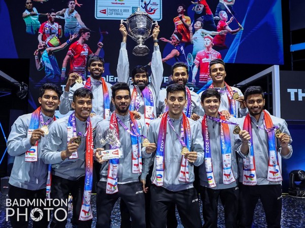 Thomas Cup winners (Photo: Kidambi Srikanth/ Twitter)