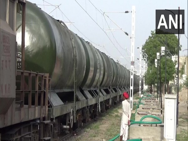 Water train to supply water in Rajasthan's Pali (Photo/ANI)