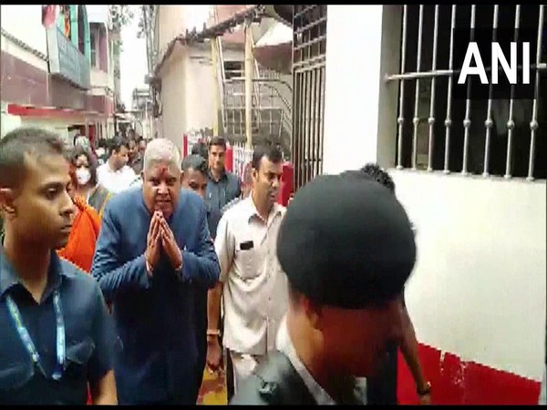 West Bengal governor Jagdeep Dhankar at Kamakhya temple in Assam (Photo/ANI)