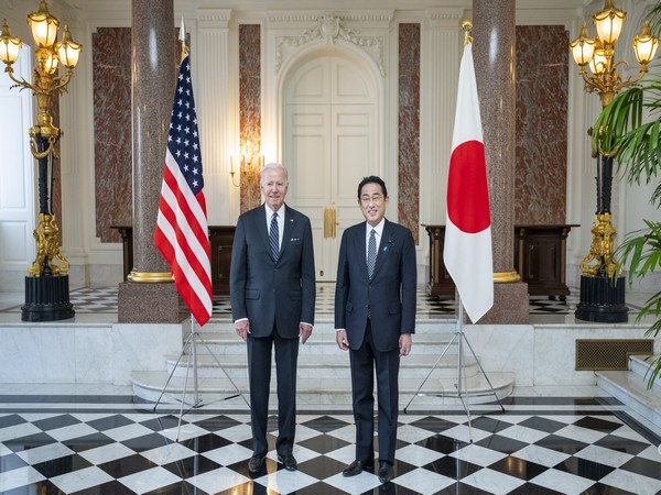 US President Joe Biden with Japanese PM Fumio Kishida (Image Credit:Twitter/@POTUS)