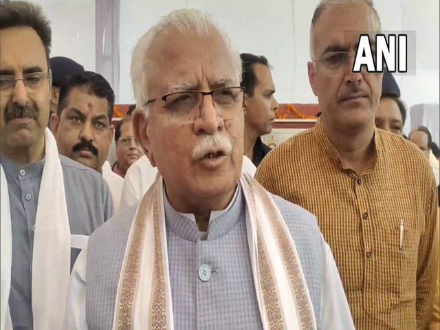 Haryana Chief Minister Manohar Lal Khattar  (Photo/ANI) 