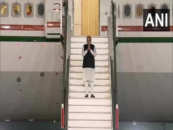 Prime Minister Modi arrives in New Delhi (Photo/ANI)