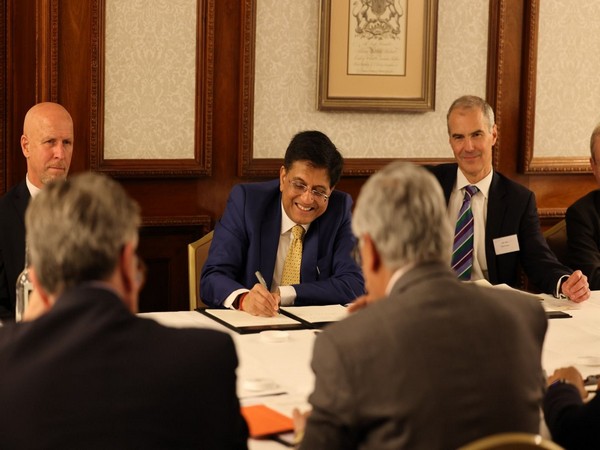 Union Minister for Commerce and Industry, Piyush Goyal in a sectoral roundtable with UK investors in London 