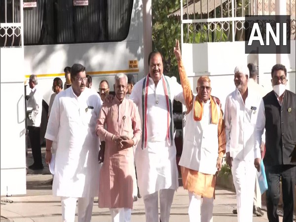 Maharashtra MLAs reach Vidhan Sabha in Mumbai for the Rajya Sabha elections. (Photo/ANI)