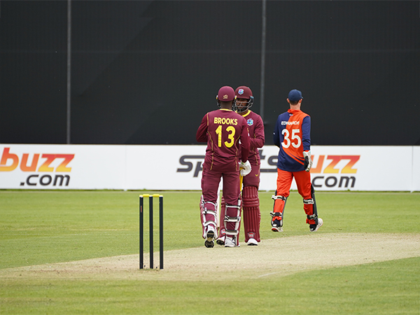 Hope and Brooks were involved in a match-winning partnership. (Photo- West Indies Cricket Twitter)