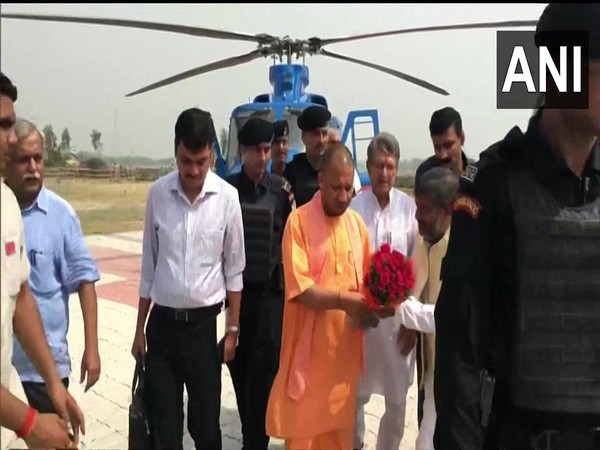 Uttar Pradesh Chief Minister Yogi Adityanath in Ayodhya (Photo/ANI)
