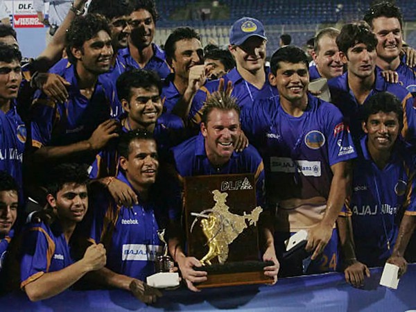 Shane Warne had led Rajasthan Royals to the title back in 2008. (Photo- Rajasthan Royals Twitter)