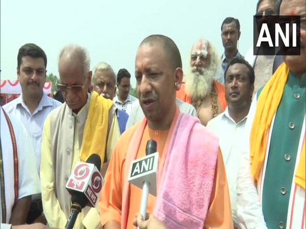 Uttar Pradesh Chief Minister Yogi Adityanath in Ayodhya (Photo/ANI)