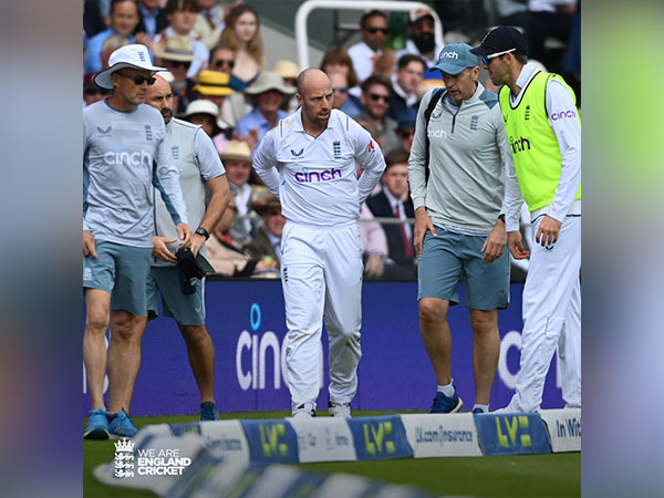 Spinner Jack Leach. (Photo- ECB Twitter)