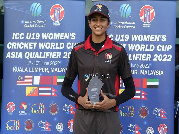UAE's left-arm seamer Mahika Gaur (Photo: Malaysia Cricket/ Twitter)