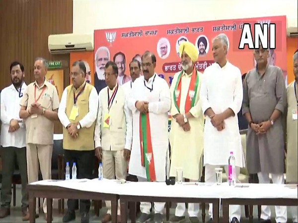 Congress and SAD leaders joined the BJP in Chandigarh on Saturday. (Photo/ANI)