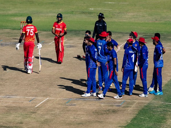 Team Afghanistan in action against Zimbabwe (Photo/ACB-Twitter)