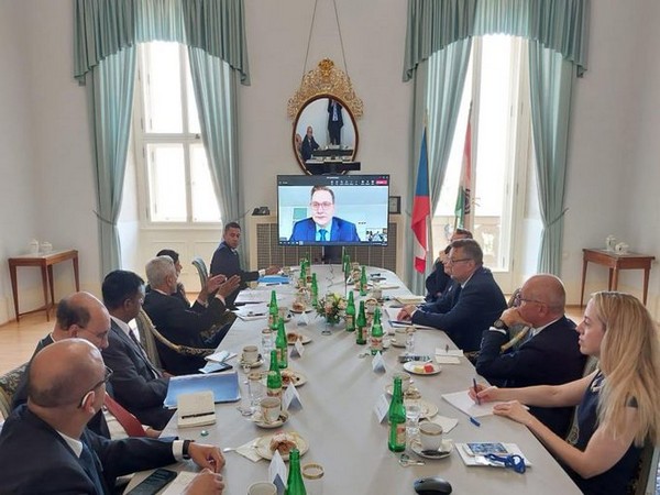 External Affairs Minister S Jaishankar on a diplomatic visit to Slovakia and Czech Republic (Photo Credit: Twitter)