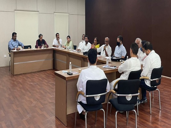Visual from the meeting of the Central Planning Group for Bharat Jodo Yatra (Photo/ Twitter @ Digvijaya Singh)
