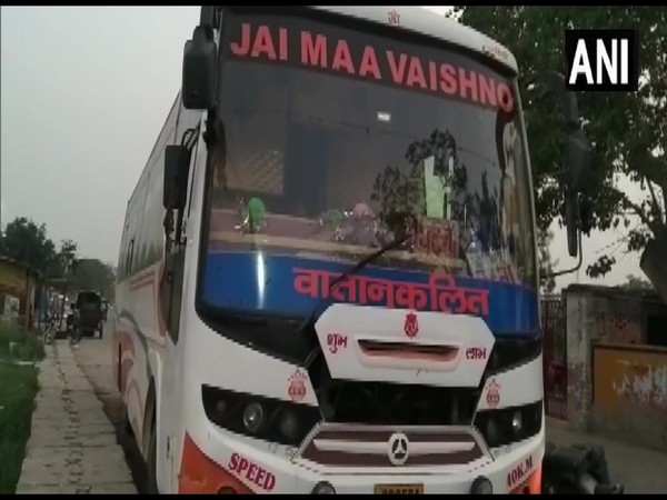 Bus seized by Police in Bettiah in Bihar (Photo/ANI) 