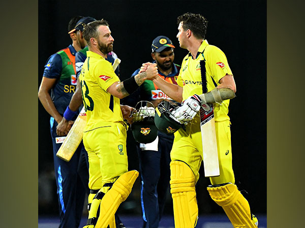 Matthew Wade with Jhye Richardson (Photo: Cricket Australia/ Twitter)