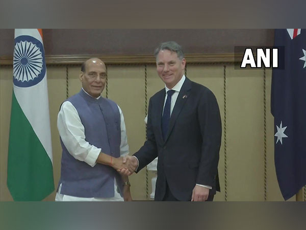 Defence Minister Rajnath Singh and Australia's Deputy PM Richard Marles hold bilateral meeting in Delhi (Photo/ANI)