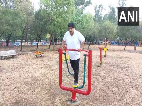 BJP MP Anil Firojiya in Ujjain (Photo/ANI)