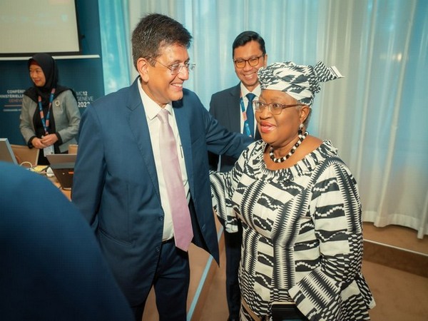 Union Commerce Minister Piyush Goyal with Director-General WTO, Ngozi Okonjo-Iweala