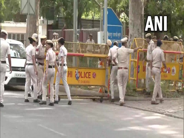 Visuals from Akbar Road, Delhi (Photo/ANI)