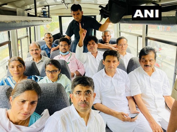 Senior Congress leaders detained by Delhi Police on June 14 (Photo/ANI)