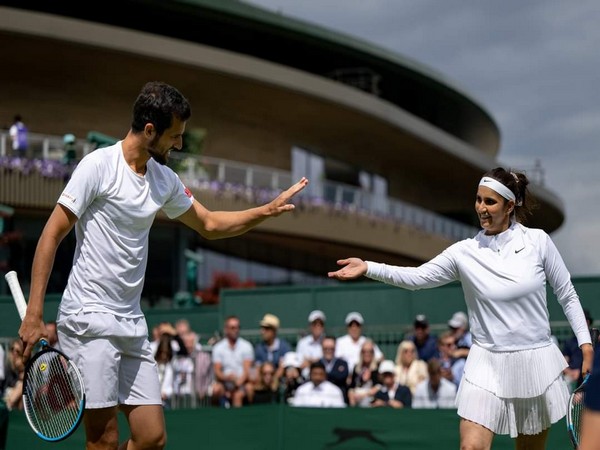Sania Mirza and Mate Pavic (Photo: Wimbledon)