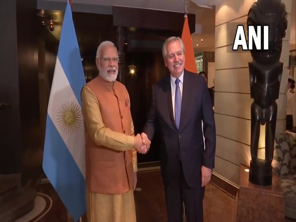 PM Modi meets Argentina President Alberto Fernandez in Munich (Photo/ANI)