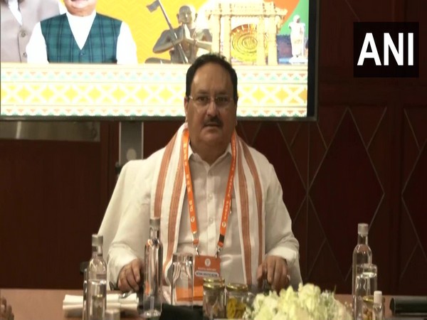 BJP national president JP Nadda in Hyderabad (Photo/ANI)