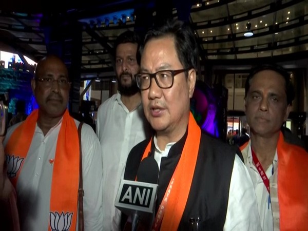 Union Law Minister Kiren Rijiju in Hyderabad (Photo/ANI)