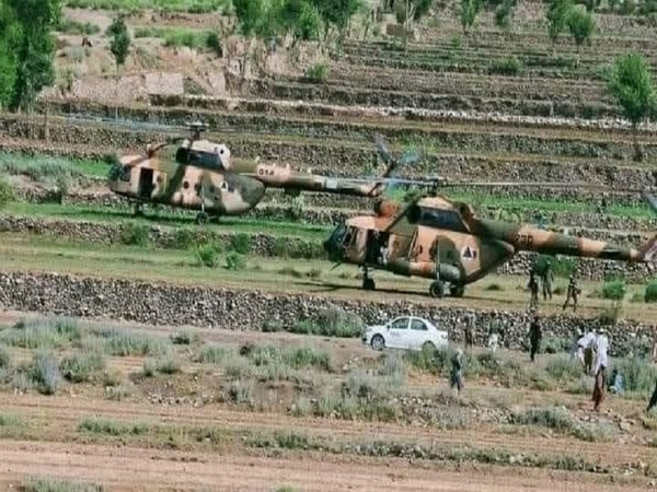 Talibani commander uses military helicopter to take newly-wed bride home (Photo Credit: Twitter)