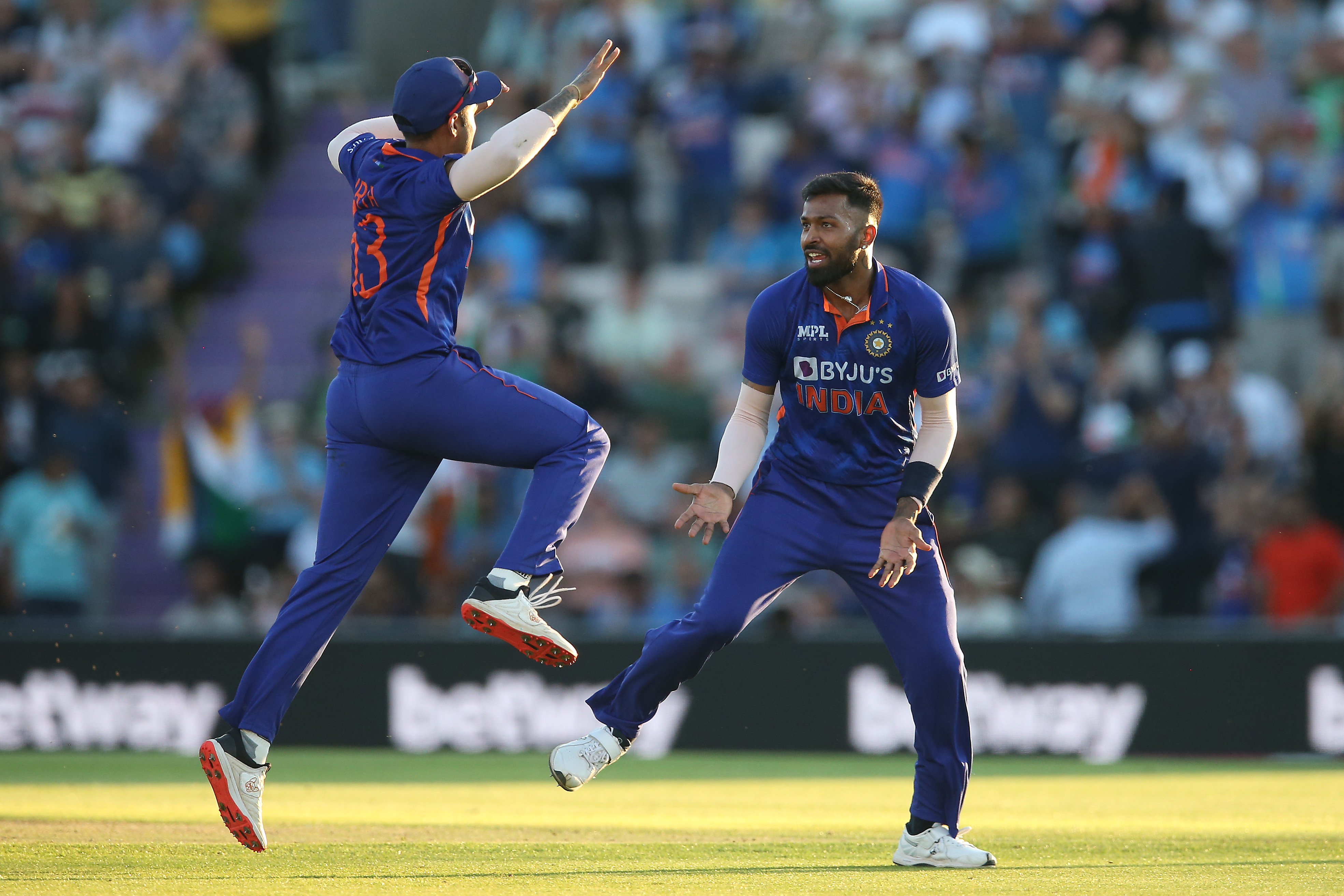 Hardik Pandya in action (Photo/BCCI-Twitter)