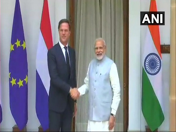 Dutch Prime Minister Mark Rutte and Indian Prime Minister Narendra Modi.