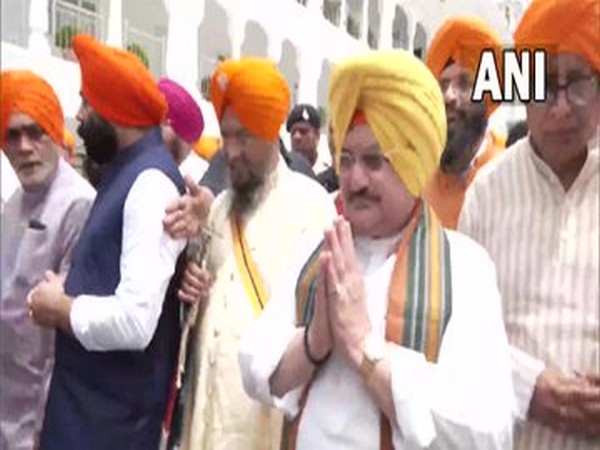BJP President JP Nadda offers prayers at Patna Sahib Gurudwara during his two-day visit to the state