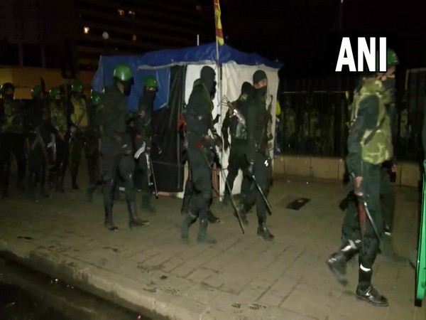 Massive confrontation erupts between protestors and armed security personnel