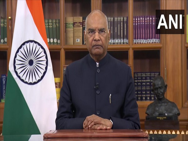 President Ram Nath Kovind addressing the nation (Photo/ANI)
