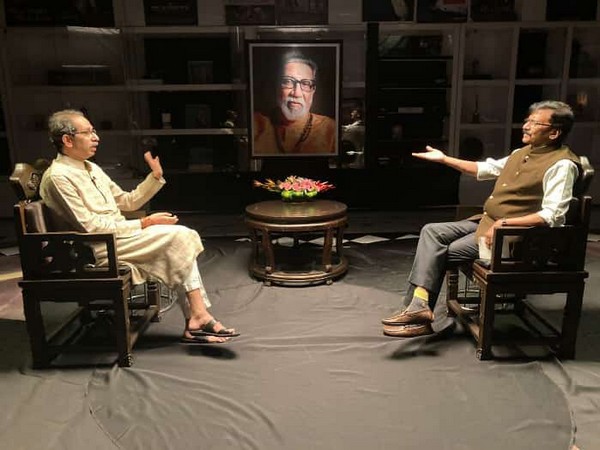 Maharashtra former chief minister Uddhav Thackeray, Shiv Sena leader Sanjay Raut (Photo:Twitter/Saamana)