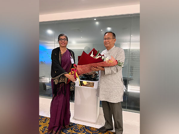 MoS Rajkumar Ranjan arrives Thailand for 2nd North-East India Festival (Image Credit: Twitter/@RanjanRajkuma11)