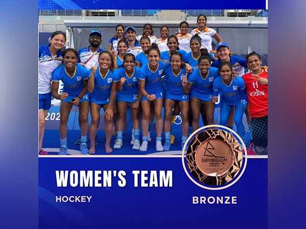 Indian women's hockey team (Photo/ANI Twitter)