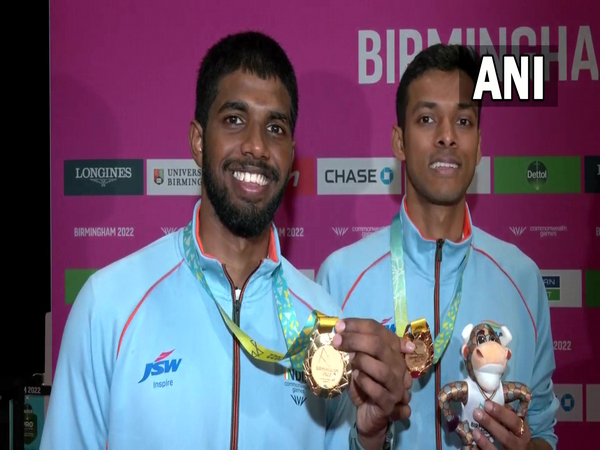 Satwiksairaj Rankireddy and Chirag Shetty (Photo: ANI)