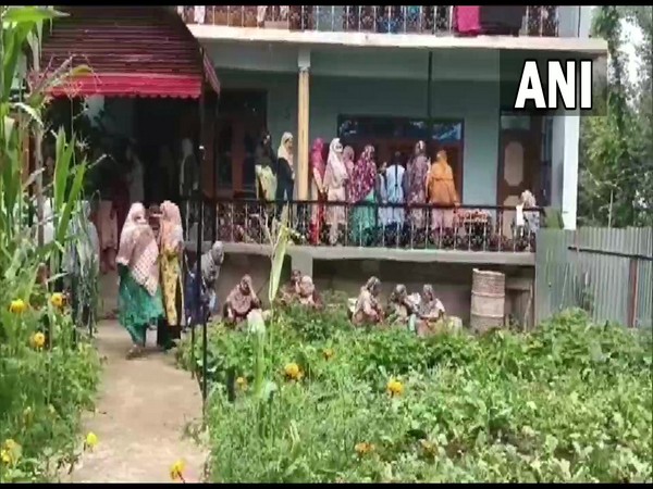 Visual outside the residence of the siblings killed by the terrorists in Shopian (Photo/ANI)