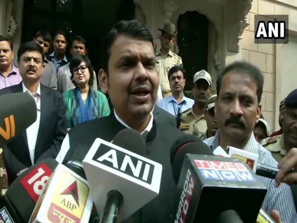 Maharashtra Chief Minister Devendra Fadnavis speaking to media persons in Delhi on Friday. Photo/ANI