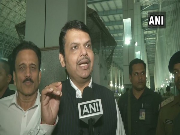 Former Maharashtra Chief Minister Devendra Fadnavis speaking to ANI in Mumbai on Saturday. (Photo/ANI)