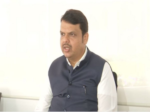 Former Maharashtra chief minister Devendra Fadnavis speaking at a press conference in Mumbai on Thursday. Photo/ANI