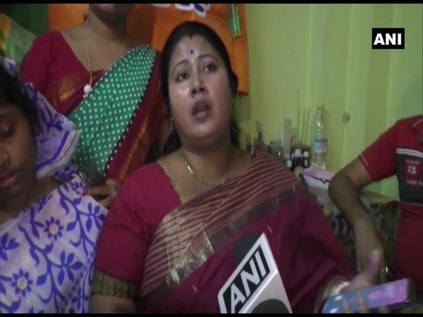 BJP district President Falguni Patra speaking to ANI in North 24 Parganas on Thursday. Photo/ANI