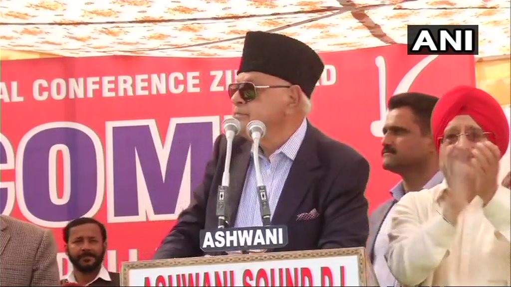 National Conference president Farooq Abdullah