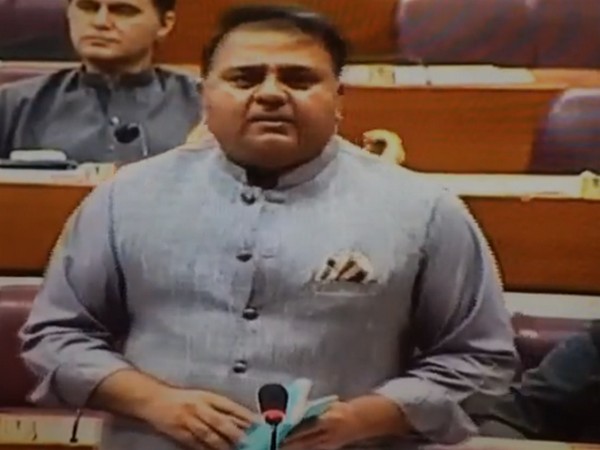 Pakistan Federal minister Fawad Chaudhury speaking at the National Assembly.